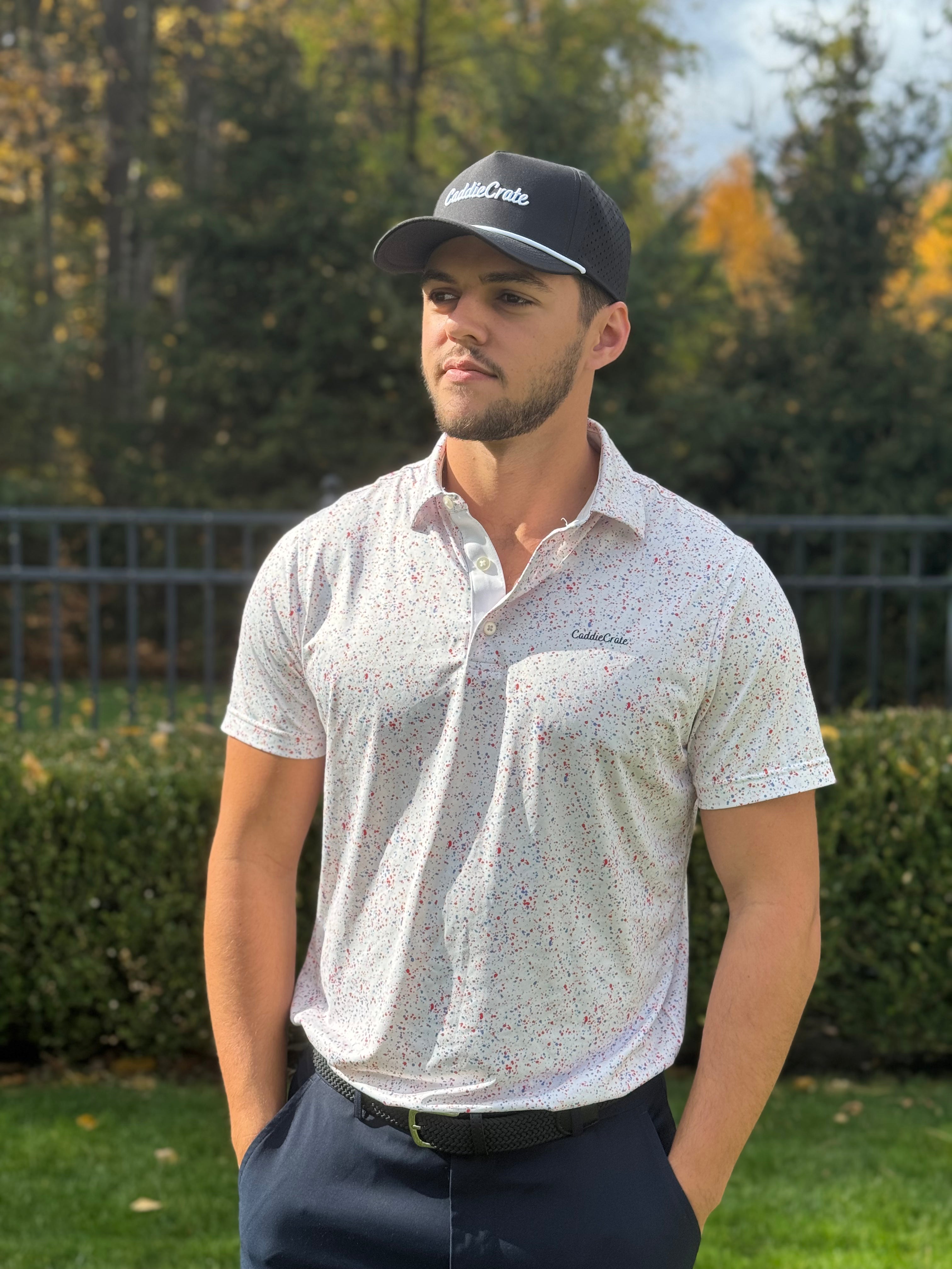 USA Paint Splatter Polo