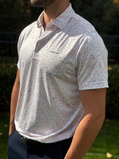USA Paint Splatter Polo