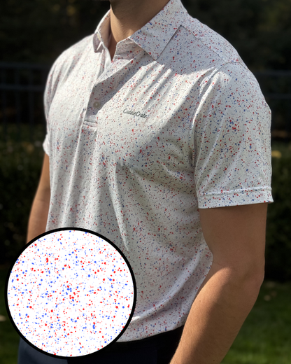 USA Paint Splatter Polo
